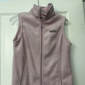 Columbia women’s pink fleece vest